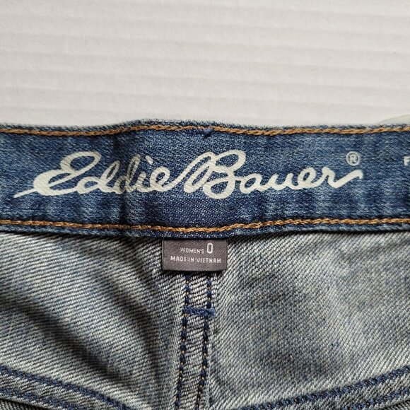 Eddie Bauer jeans Boyfriend high rise ankle stretch denim pants distressed new - Picture 13 of 16